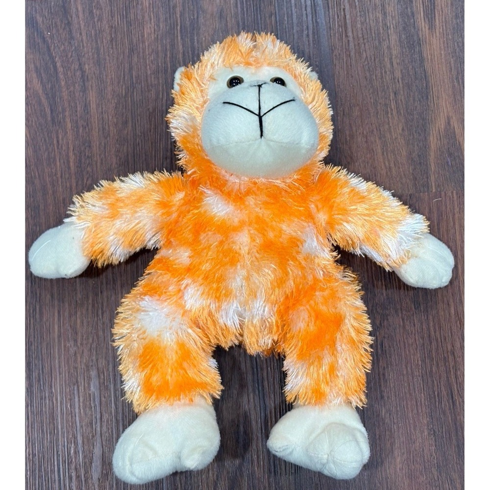 Kuddle Me Toys Plush Orange White Monkey Stuffed Animal
